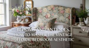 featured: blooms and antiques: how to master the vintage floral bedroom aesthetic