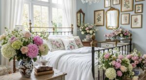 featured: blooms & antiques: how to create a dreamy vintage floral sanctuary