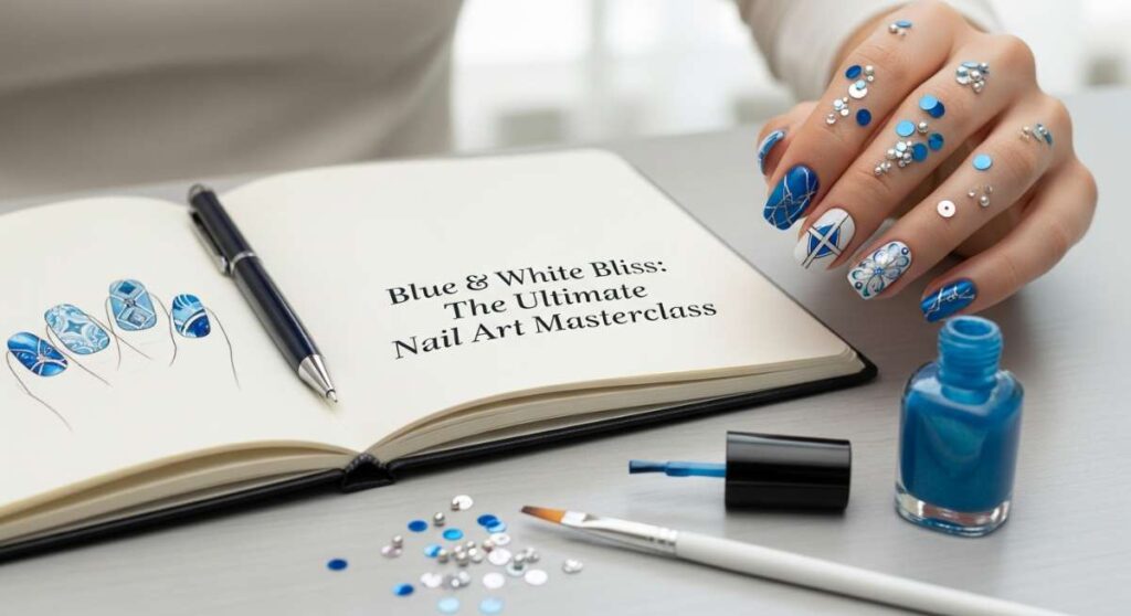 featured: blue & white bliss: the ultimate nail art masterclass