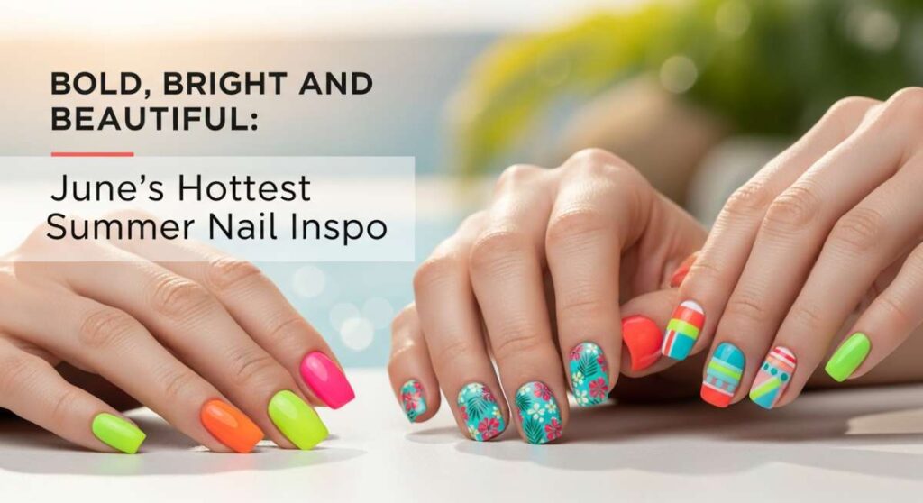 featured: bold, bright, and beautiful: june's hottest summer nail inspo