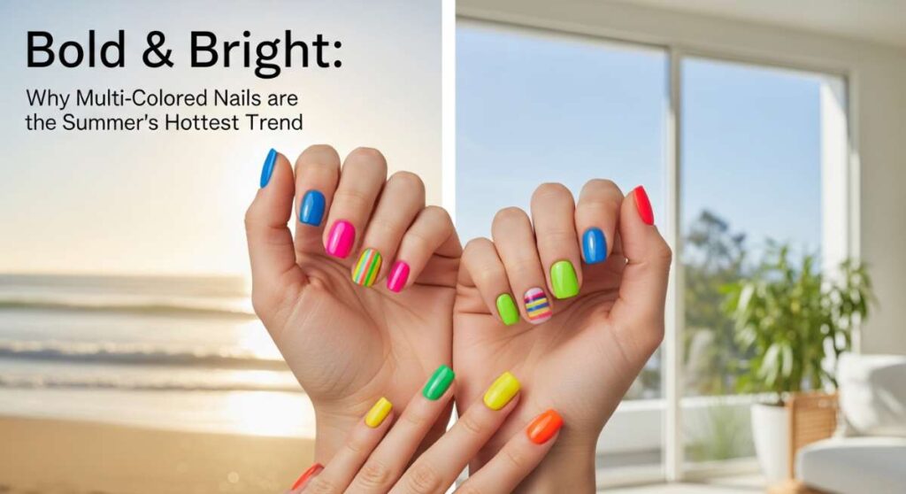 Bold & Bright: Why Multi-Colored Nails are the Summer's Hottest Trend featured: bold & bright: why multi colored nails are the summer's hottest trend