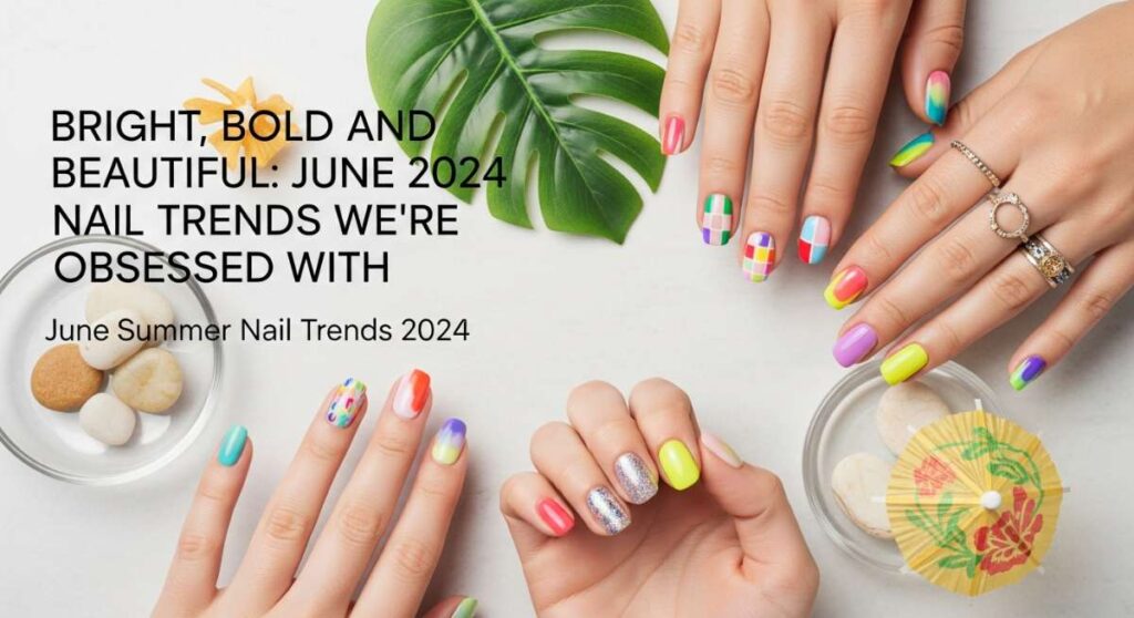 featured: bright, bold, and beautiful: june 2024 nail trends we're obsessed with