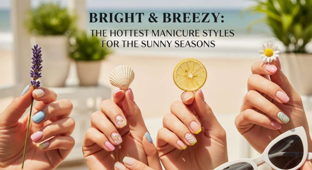 featured: bright & breezy: the hottest manicure styles for the sunny seasons