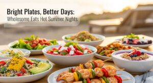 featured: bright plates, better days: wholesome eats for hot summer nights