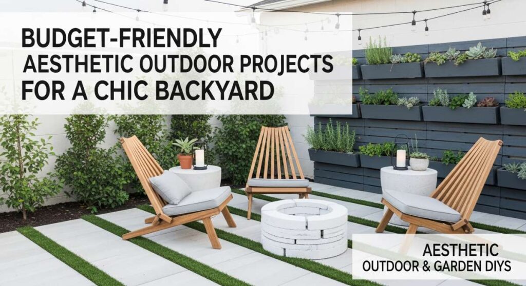 featured: budget friendly aesthetic outdoor projects for a chic backyard