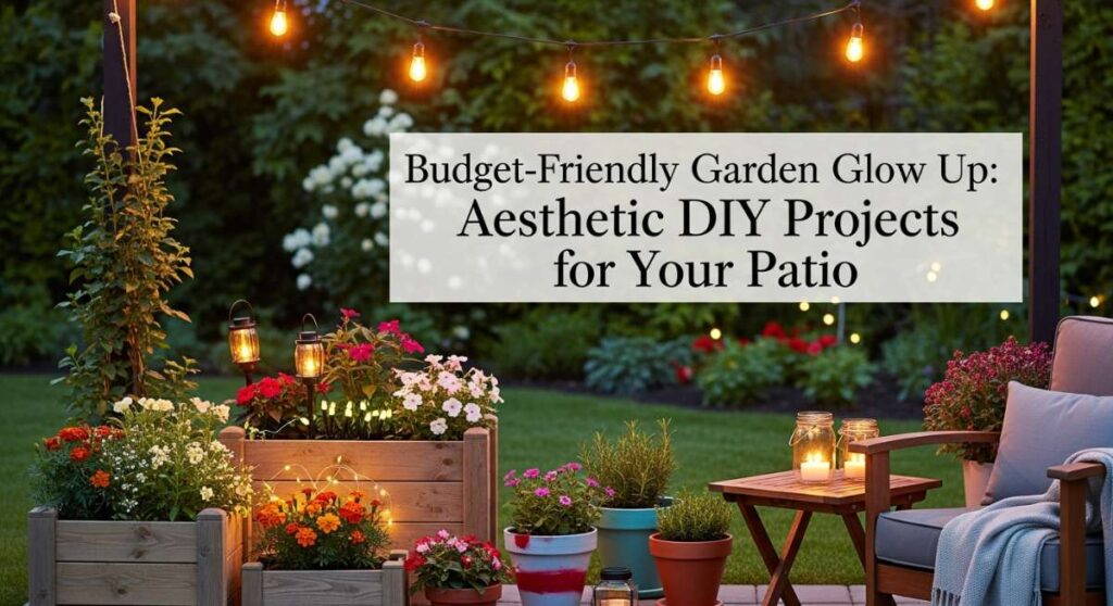 featured: budget friendly garden glow up: aesthetic diy projects for your patio