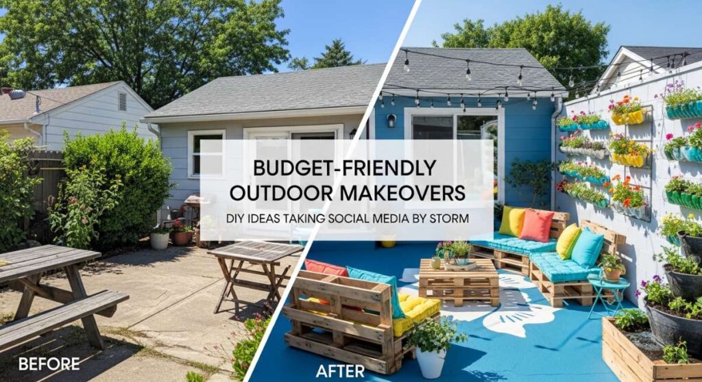featured: budget friendly outdoor makeovers: diy ideas taking social media by storm