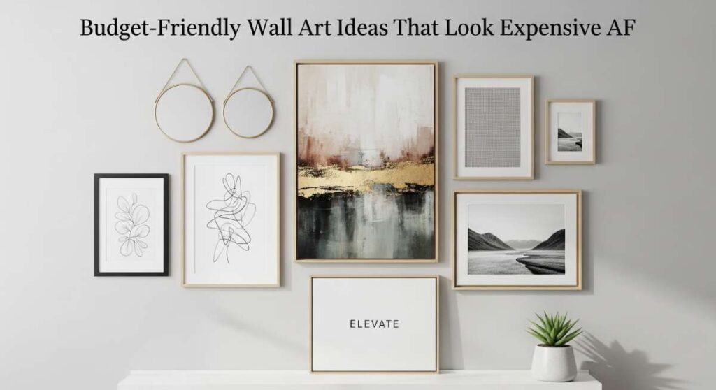 featured: budget friendly wall art ideas that look expensive af