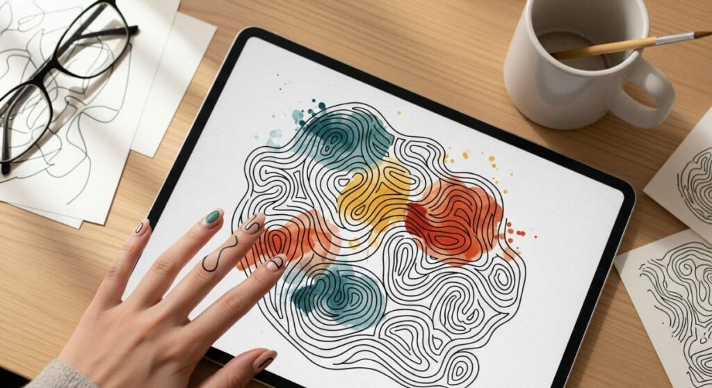 featured: canvas at your fingertips: a deep dive into abstract line art