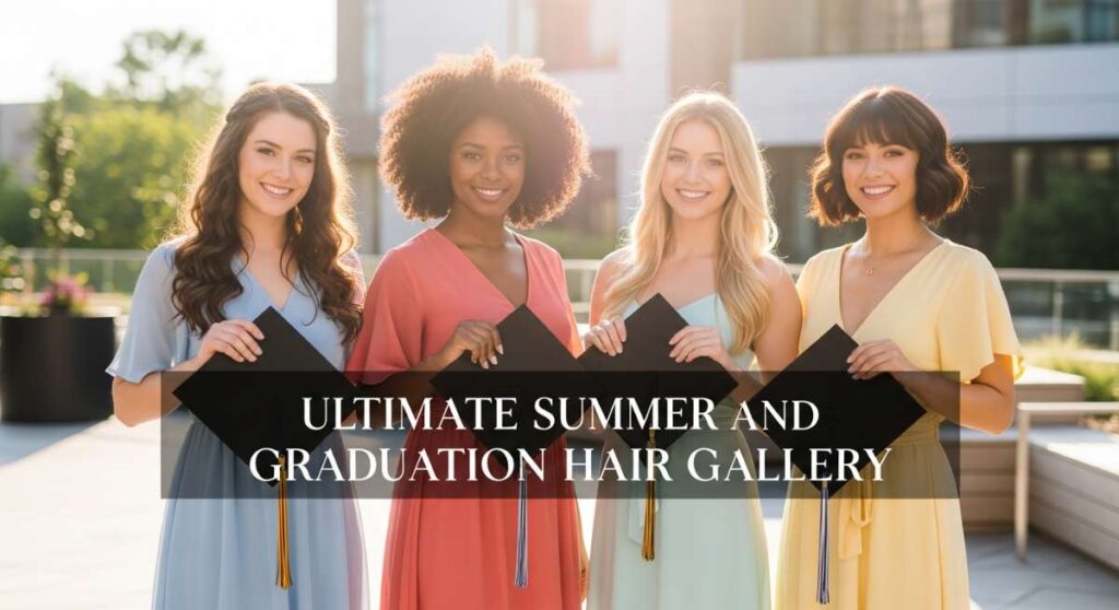 featured: caps, gowns, and curls: the ultimate graduation to summer hair lookbook