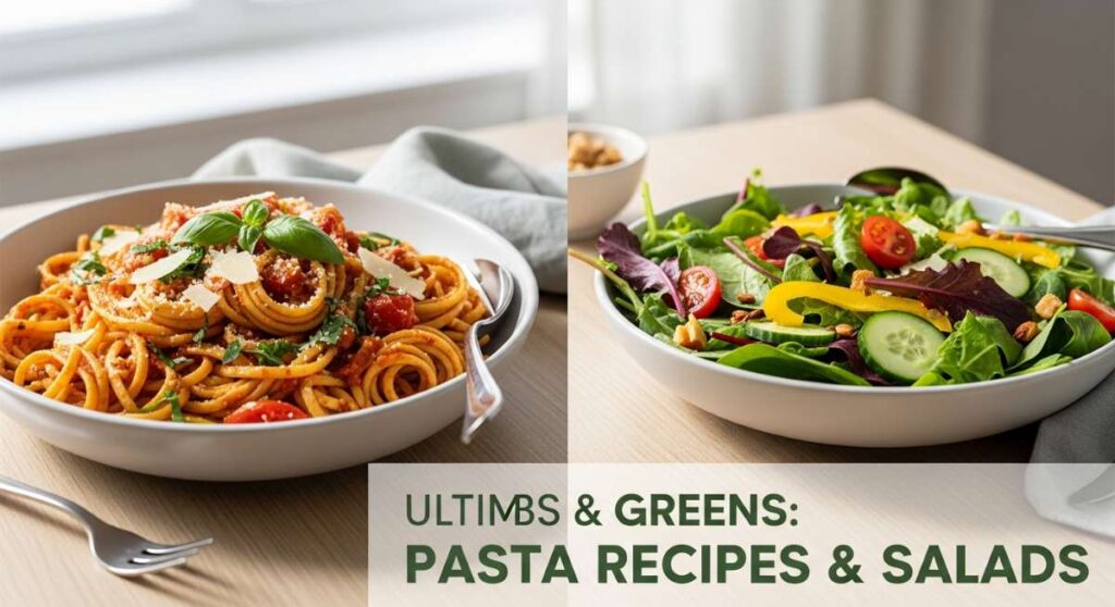 Carbs & Greens: The Ultimate Pasta and Salad Pairing Guide featured: carbs & greens: the ultimate pasta and salad pairing guide