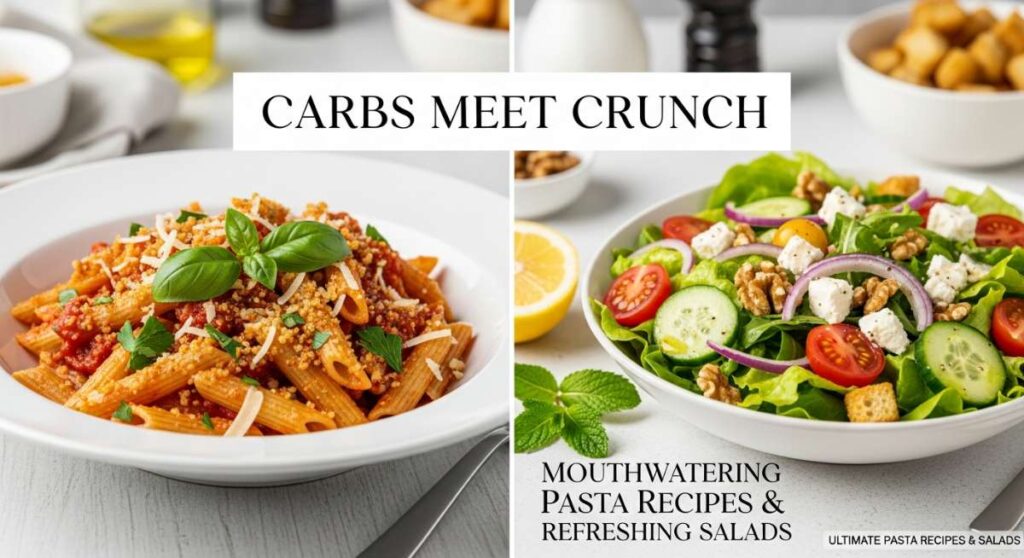 featured: carbs meet crunch: mouthwatering pasta recipes & refreshing salads