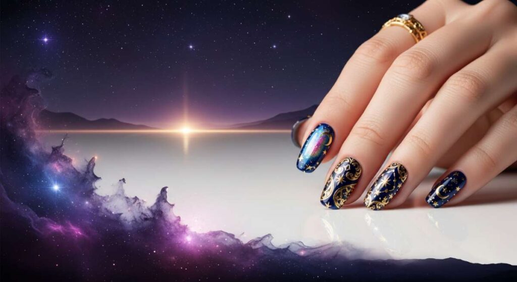 featured: celestial opulence: why luxury baroque press ons are this season's must have