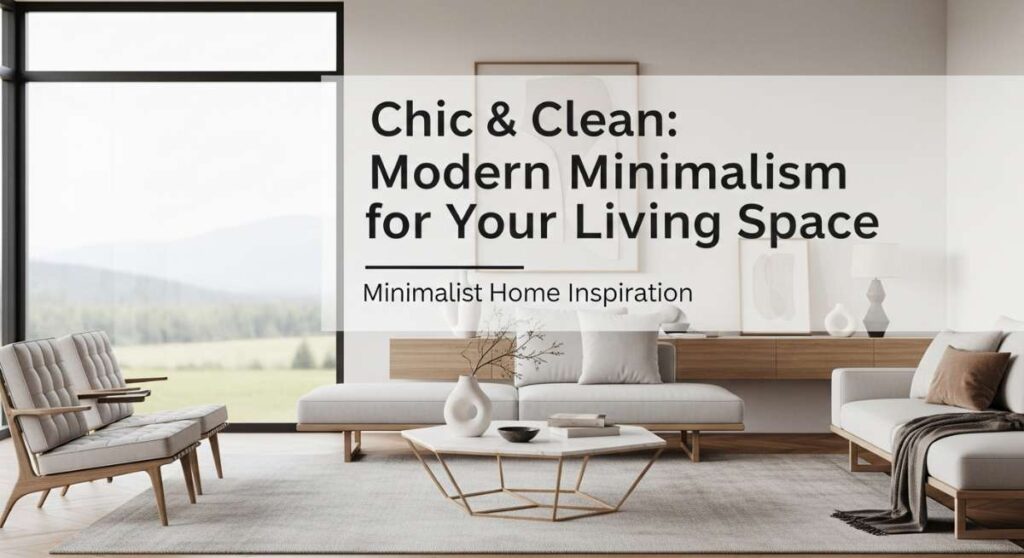 featured: chic & clean: modern minimalism for your living space