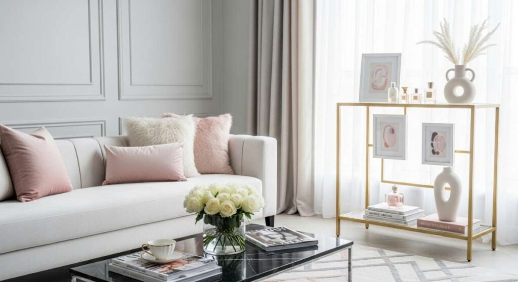 featured: chic romance: merging modern luxury with soft, feminine details