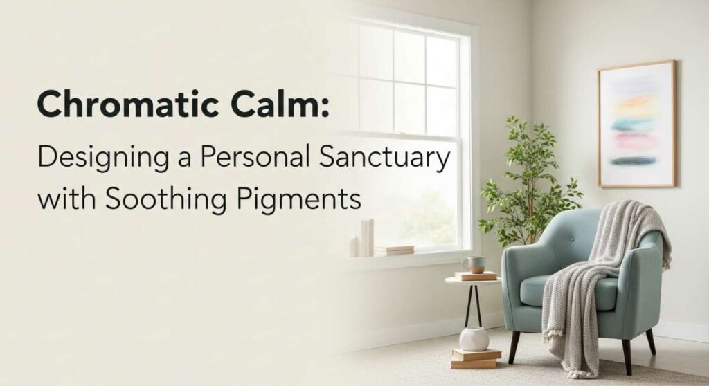 featured: chromatic calm: designing a personal sanctuary with soothing pigments