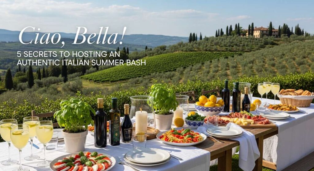 Ciao, Bella! 5 Secrets to Hosting an Authentic Italian Summer Bash featured: ciao, bella! 5 secrets to hosting an authentic italian summer bash