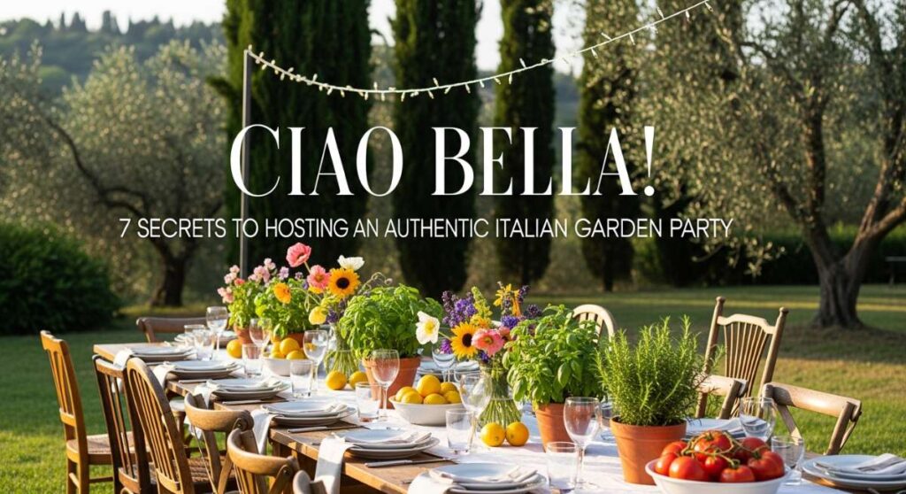 featured: ciao bella! 7 secrets to hosting an authentic italian garden party