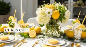 featured: citrus chic: how to host the ultimate viral lemon themed event