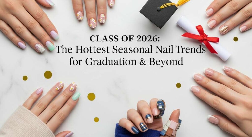 featured: class of 2026: the hottest seasonal nail trends for graduation & beyond