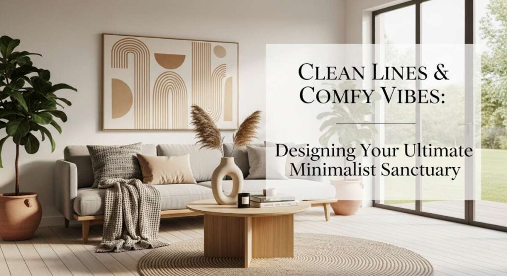 featured: clean lines & comfy vibes: designing your ultimate minimalist sanctuary