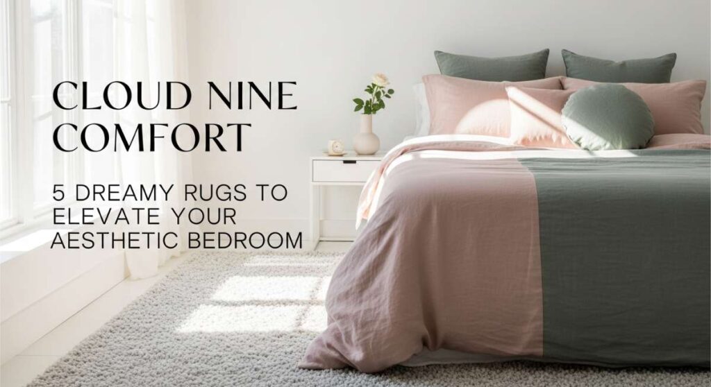 featured: cloud nine comfort: 5 dreamy rugs to elevate your aesthetic bedroom