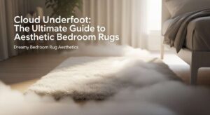 featured: cloud underfoot: the ultimate guide to aesthetic bedroom rugs
