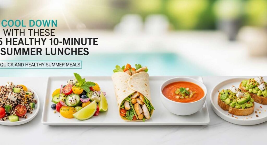 featured: cool down with these 5 healthy 10 minute summer lunches
