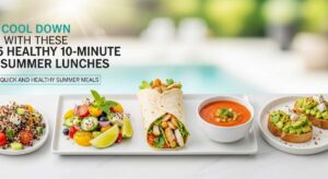 featured: cool down with these 5 healthy 10 minute summer lunches