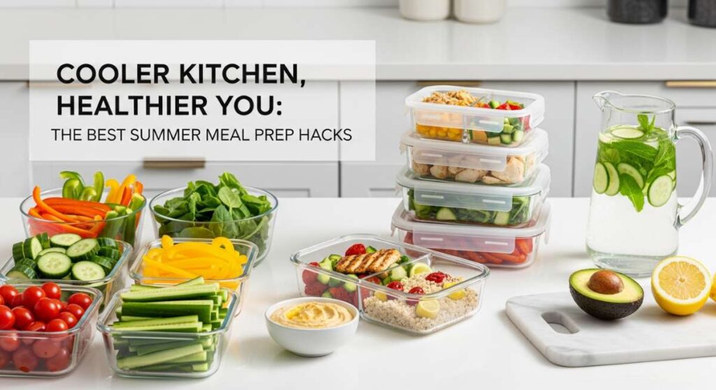 featured: cooler kitchen, healthier you: the best summer meal prep hacks
