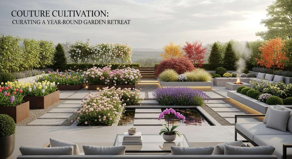 featured: couture cultivation: curating a year round garden retreat