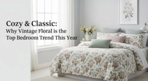 featured: cozy & classic: why vintage floral is the top bedroom trend this year