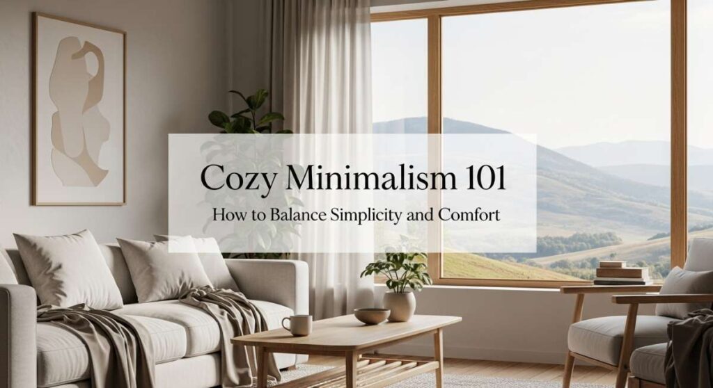 featured: cozy minimalism 101: how to balance simplicity and comfort