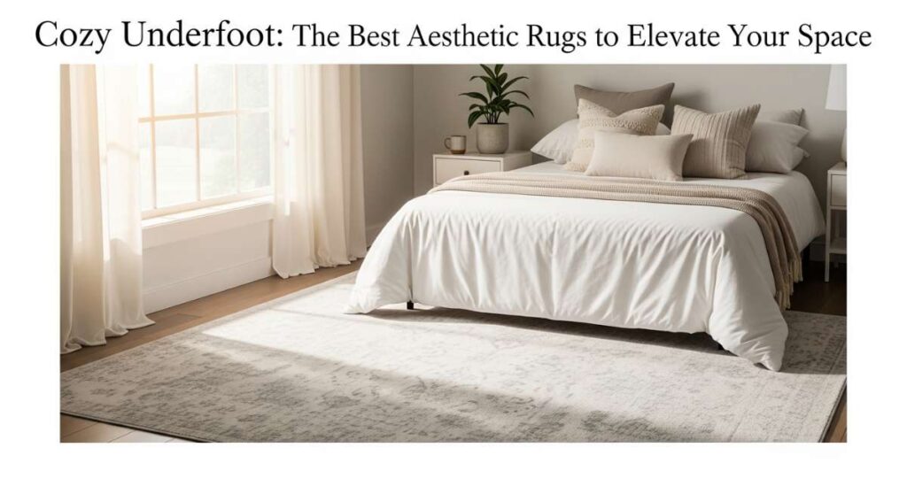 featured: cozy underfoot: the best aesthetic rugs to elevate your space