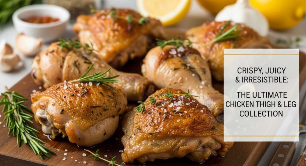 featured: crispy, juicy, & irresistible: the ultimate chicken thigh & leg collection