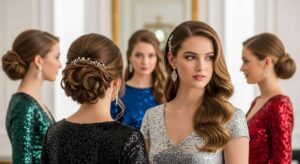 featured: crown jewels: elegant updos and waves for the modern prom queen