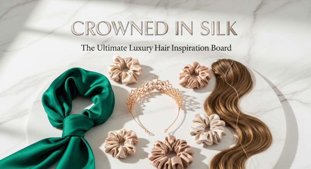 featured: crowned in silk: the ultimate luxury hair inspiration board