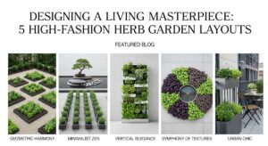 featured: designing a living masterpiece: 5 high fashion herb garden layouts