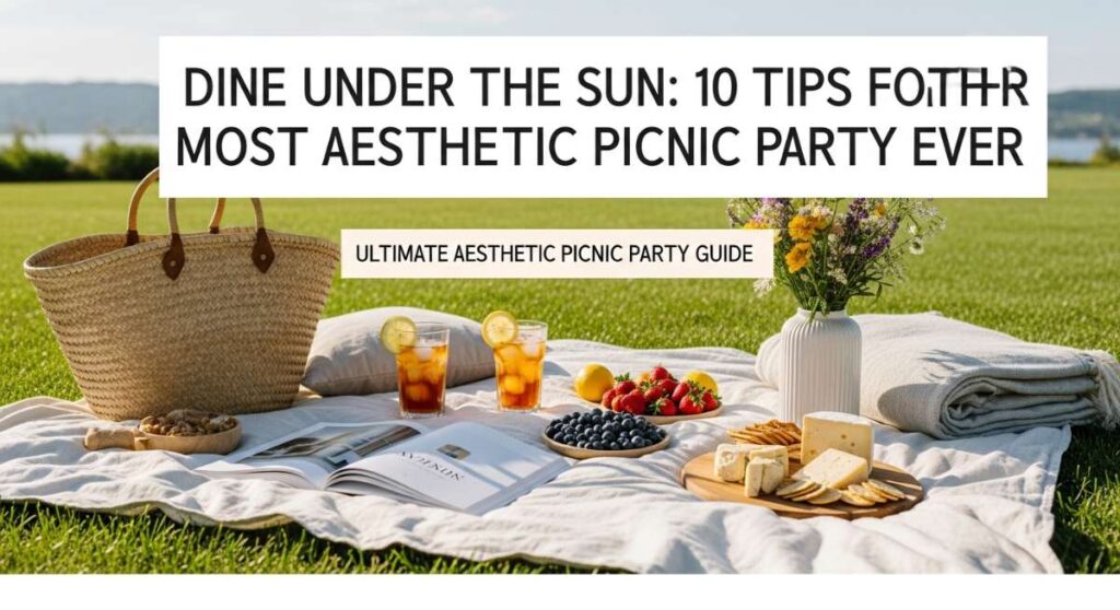 featured: dine under the sun: 10 tips for the most aesthetic picnic party ever