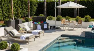 featured: dive into order: chic ways to organize your pool deck