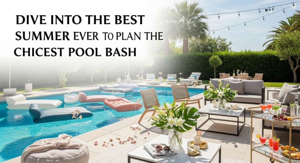 featured: dive into the best summer ever: how to plan the chicest pool bash