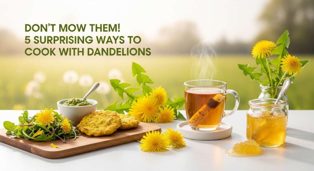 featured: don't mow them! 5 surprising ways to cook with dandelions