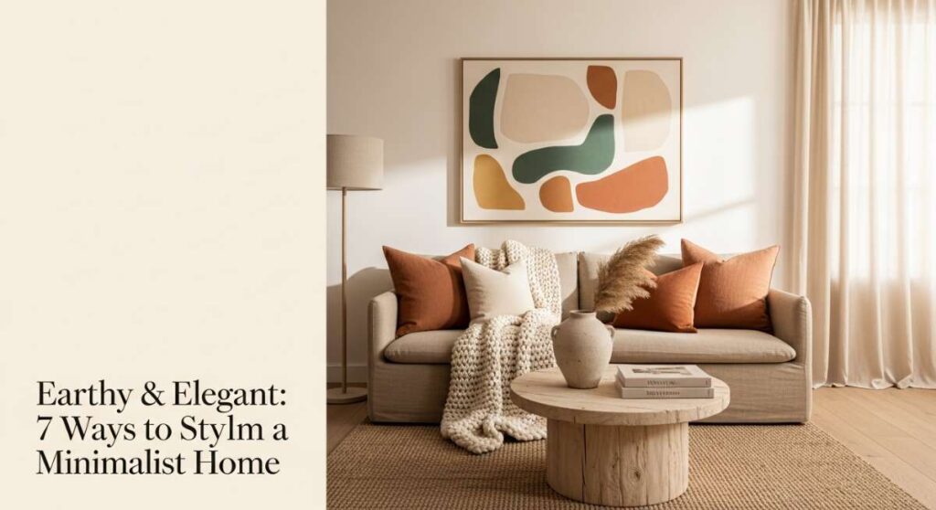featured: earthy & elegant: 7 ways to style a warm minimalist home
