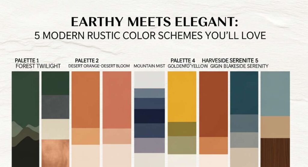 featured: earthy meets elegant: 5 modern rustic color schemes you’ll love