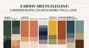 featured: earthy meets elegant: 5 modern rustic color schemes you’ll love