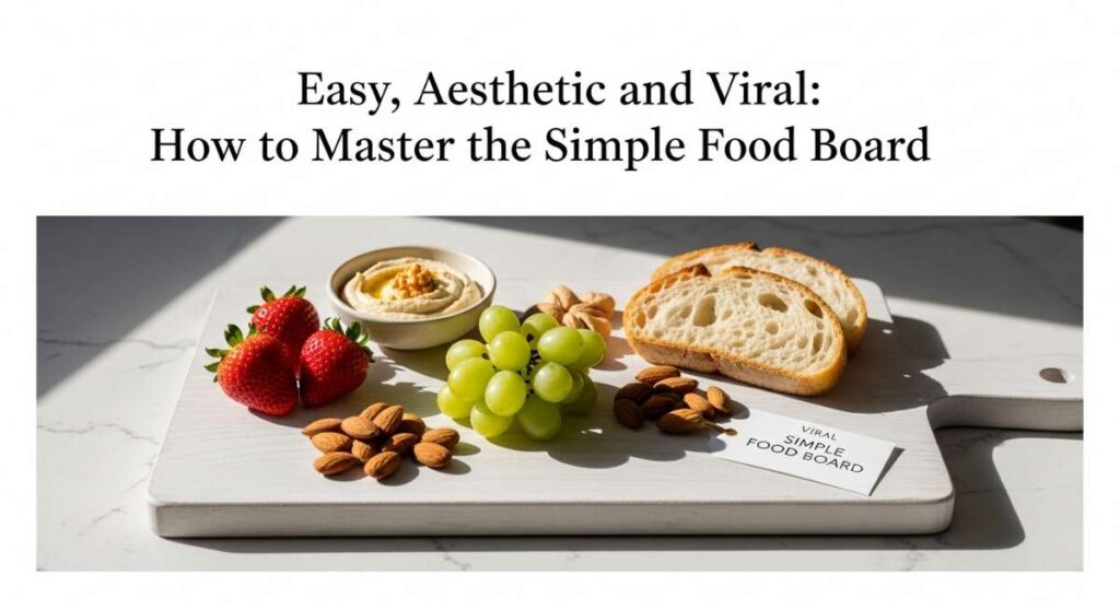 featured: easy, aesthetic, and viral: how to master the simple food board
