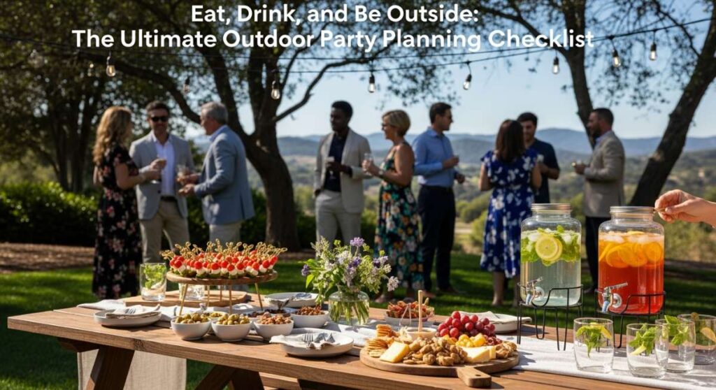 featured: eat, drink, and be outside: the ultimate outdoor party planning checklist