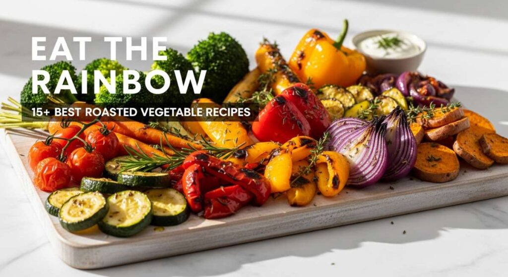 featured: eat the rainbow: 15+ best roasted vegetable recipes
