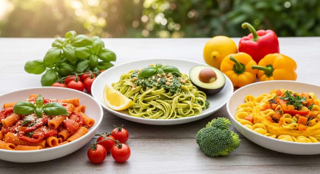 featured: eat the rainbow: healthy pastas that taste as good as they look