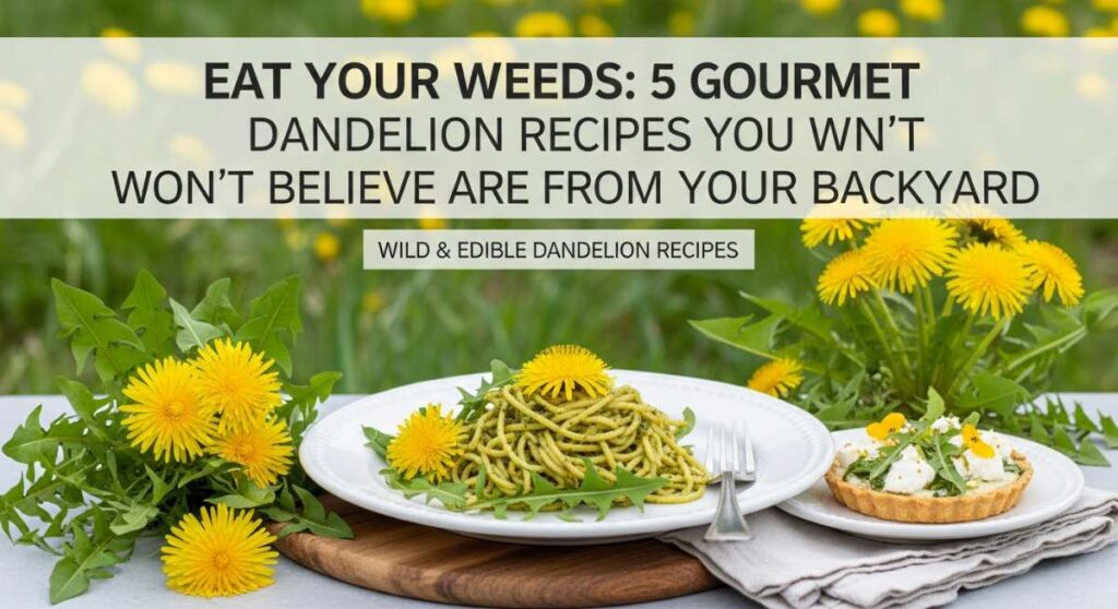 Eat Your Weeds: 5 Gourmet Dandelion Recipes You Won't Believe are From Your Backyard featured: eat your weeds: 5 gourmet dandelion recipes you won't believe are from your backyard